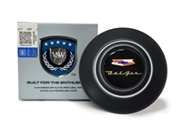 VSW Retro Series Black Horn Cap with Chevy Bel Air Emblem