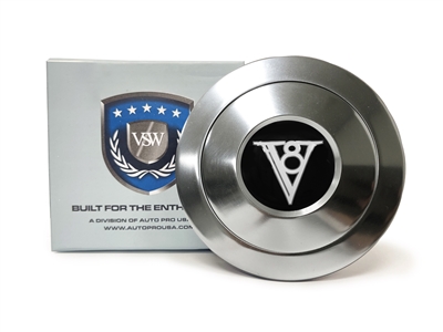 S9 Premium Horn Button with Art Deco V8 Emblem