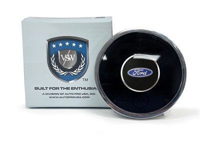 VSW S6 Deluxe Horn Button with Ford Blue Oval Raised Emblem