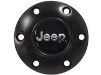 S6 Black Horn Button with Jeep Emblem