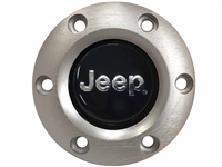 S6 Brushed Horn Button with Jeep Emblem