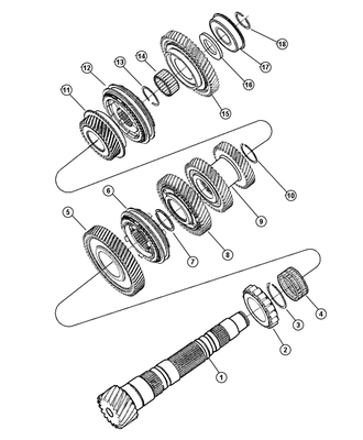 T850 Intermediate Shaft 1st Gear Roller Bearing