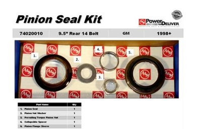 Chevy GM 14 Bolt 9.5 AAM Differential Pinion Seal Kit 74020010