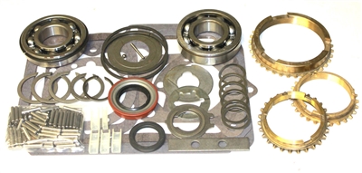 Borg Warner T18 4 Speed Bearing Kit with Synchro Rings 23mm Front Bearing, BK114AWS | Allstate Gear