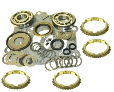 Borg Warner Super T10 4 Speed Bearing Kit HD Kit with Synchro Rings, BK118HDWS | Allstate Gear