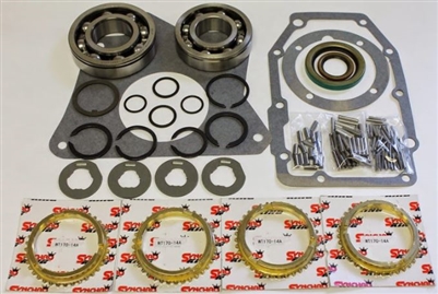 Jeep T176 4 Speed Bearing kits with Seals and Gaskets, with Synchro Rings, BK123WS | Allstate Gear