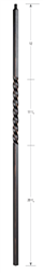 Crown Heritage Stair Parts 2101: Hollow Single Twist Baluster | Stair Part Pros