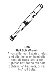 3092: Rail Bolt Wrench