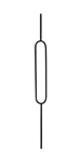 Forma Collection Stair Parts 3408: Hollow Single Oval Baluster | Stair Part Pros