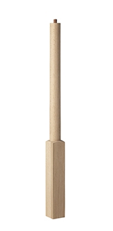 Wood Balusters & Newel Stair Parts 4116: Intermediate Tapered Pin Top Newel | Stair Part Pros
