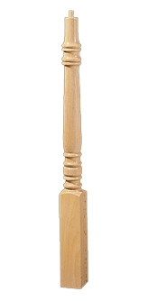 Wood Baluster & Newel Parts 4270: Hampton Over the-Post Newel | Stair Part Pros