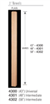 Wood Balusters & Newel Stair Parts 4301: Intermediate Newel | Stair Part Pros