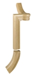 7060: 2 Rise Left Hand with Cap Handrail Fitting