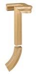 70912: 2 Rise Left Hand with Cap Handrail Fitting