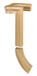 70922: 2 Rise Right Hand with Cap Handrail Fitting