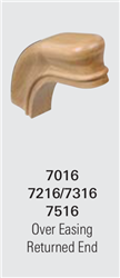 7216 Over Easing w/ Returned End - Staircase Handrail Fittings | Stair Part Pros