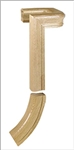 72902: 2 Rise Left Hand with No Cap Handrail Fitting