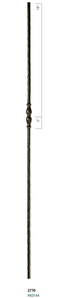 Stair Baluster Parts - C2770: 44" Victorian Single Urn Baluster  | Stair Part Pros