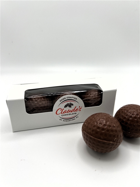 GOLF BALLS IN MILK CHOCOLATE 3PC