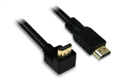 90 DEGREE HDMI to HDMI CABLE - M/M, 6 ft.