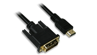 HDMI to DVI CABLE - M/M, 6 ft.