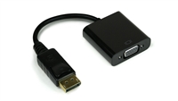 DISPLAYPORT (M) to VGA (F) CABLE - 8 in.