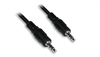 MINI STEREO CABLE - 3.5 mm, M/M, 1 ft.
