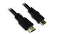 MINI HDMI to HDMI CABLE - M/M, 6 ft.