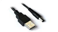 USB A (M) to DC BARREL JACK (M) POWER CABLE, 3 ft.