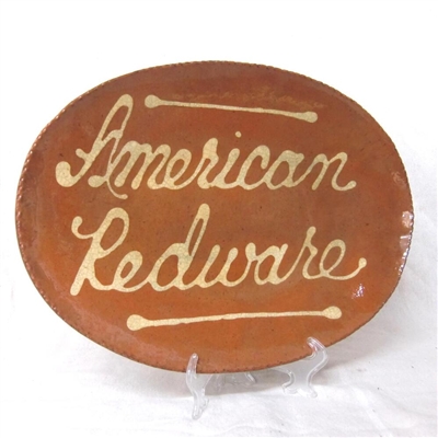 Quilled American Redware Plate (MTO) $180