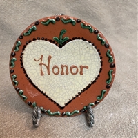 Small Virtue Plate - Honor  $30