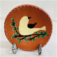 Small Quilled Bird on Stick Plate $25