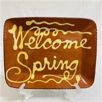 Quilled Welcome Spring Plate $75