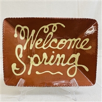 Quilled Welcome Spring Plate $95