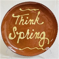 Quilled Think Spring Plate $75