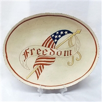 Freedom Flag Plate (MTO) $225
