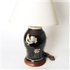 Roosters and Flowers Lamp (MTO) $325