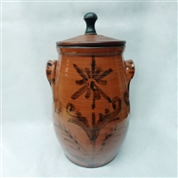 Stained Pot with Wooden Lid (MTO) $225