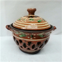 Pierced Bowl with Lid (MTO) $155