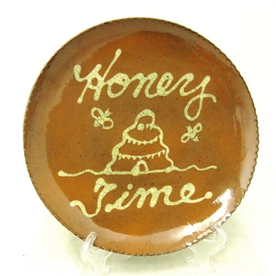 Quilled Honey Time Beeskep Plate (MTO) $75