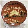 Quilled Spring Time Rabbit Plate $55