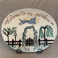 Welcome To My Garden Plate (MTO) $255