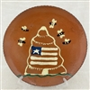 Quilled Patriotic Beeskep Plate (MTO) $75