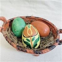 Decorative Redware Eggs (Set of 3) $105