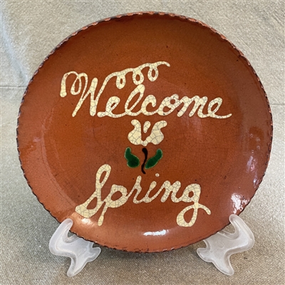 Quilled Welcome Spring Plate $55