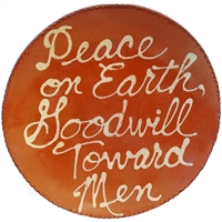 Quilled Peace on Earth Plate (MTO) $95