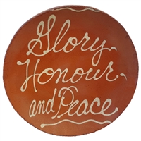 Quilled Glory, Honour, and Peace Plate (MTO) $95