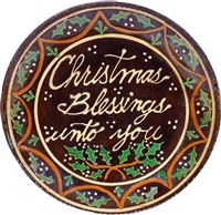 Christmas Blessings Plate (MTO) $135