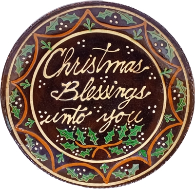 Christmas Blessings Plate (MTO) $135