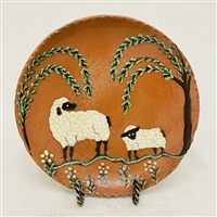 Sheep with Willow Trees Plate (MTO) $45
